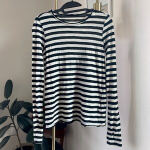 Proenza Shoulder Striped Long Sleeve Shirt